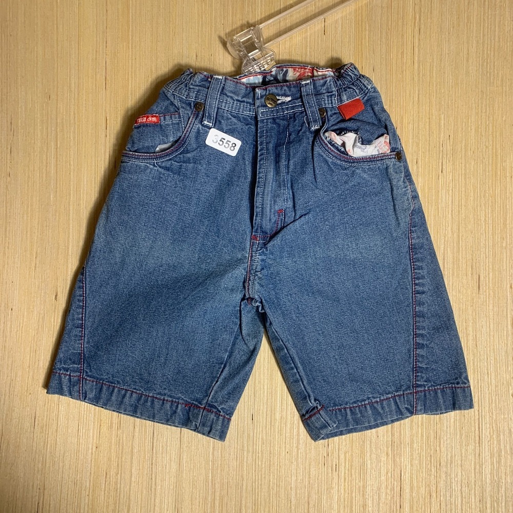 Vintage DNM Mecca Jeans Youth 6 Blue Denim Streetwear Boy's 90's Embroidered